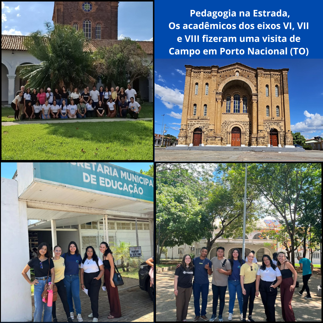  Pedagogia na Estrada, Os acadêmicos dos eixos VI, VII e  VIII fizeram uma visita de Campo em Porto Nacional (TO)
